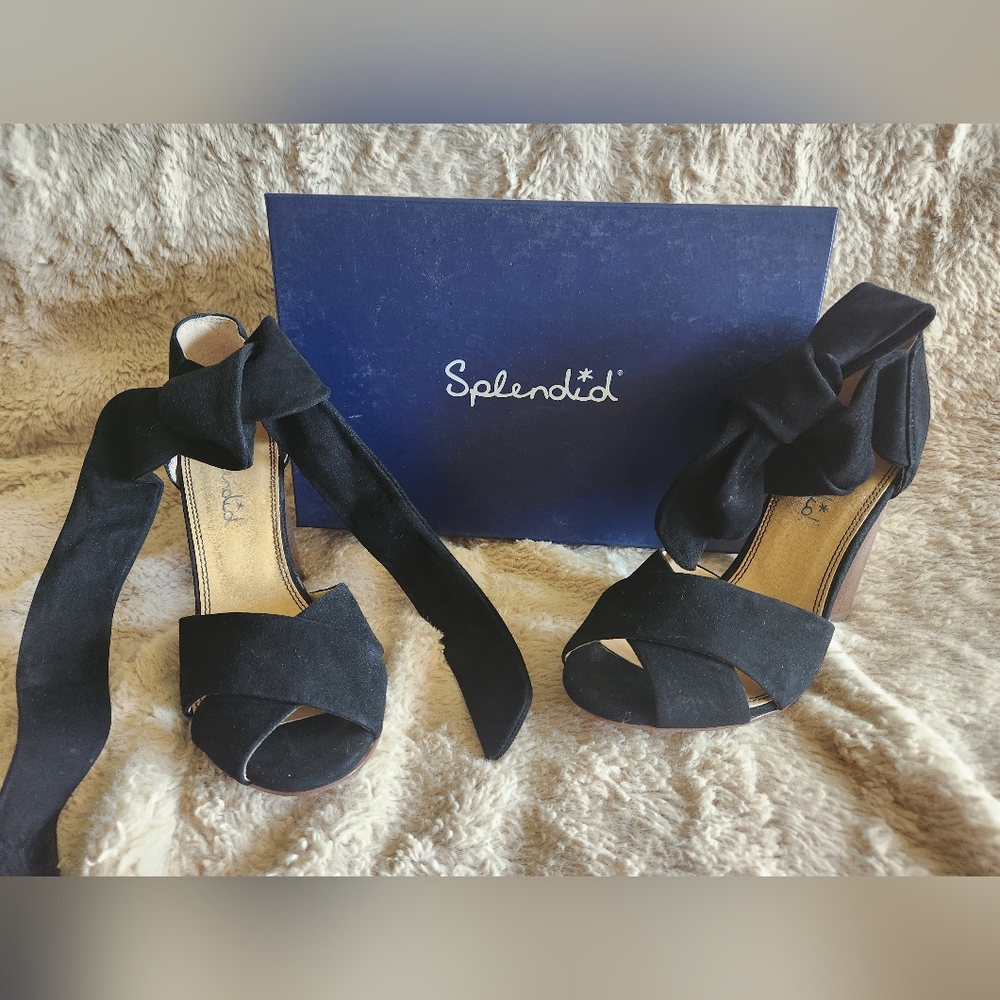 Splendid Black Suede Heels